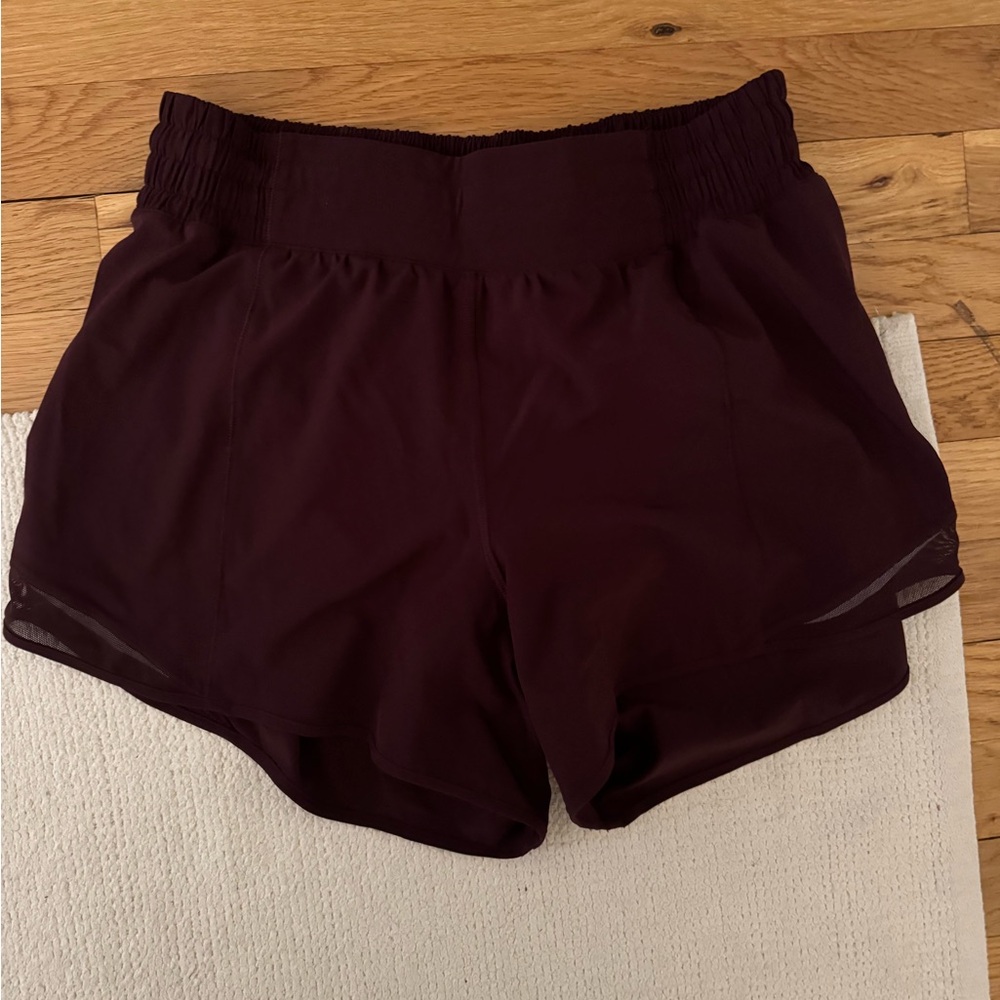 Hotty hot lululemon athletica plum Athletic Shorts